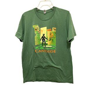 Women's Large Cotton Green Tee T-Shirt by Canvas